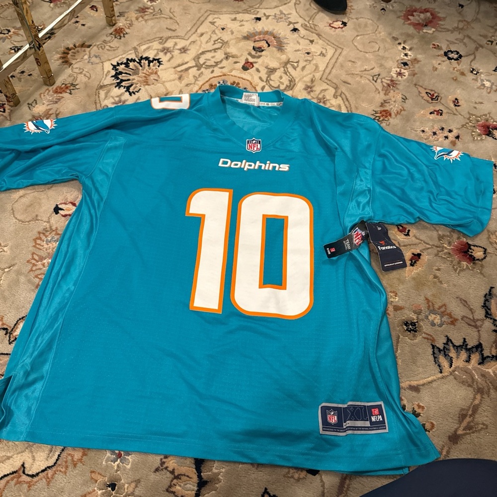 Fanatics Aqua Miami Dolphins Jersey